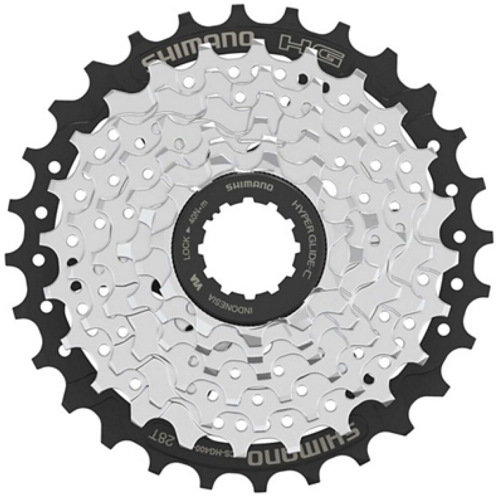 60909 Cassetten-Zahnkranz, 7-fach, 11 - 28 Zähne, silber, SHIMANO CS-HG 400-7