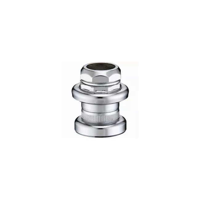 22204 Steuersatz, 1", Stahl, 8-teilig, 22.2-30.0-27.0 mm, 130° Safety Steuersatz, verchromt 