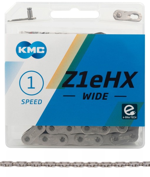 10107 Kette Z1 eHX Wide, 1/2" x 1/8", 112 Glieder, E-Bike, silver