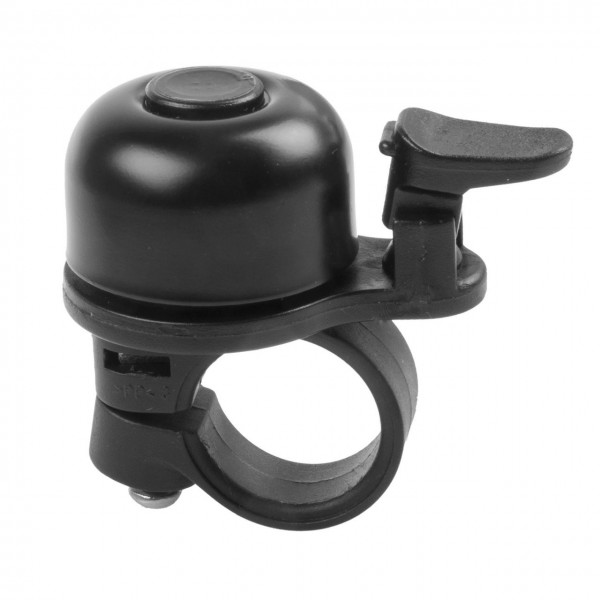 07320 Mini Glocke, sehr lauter und langanhaltender Klang, Ø 33 mm, Messing, schwarz
