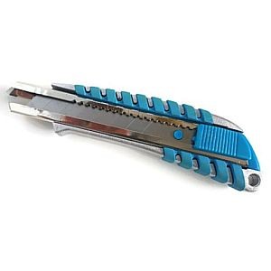 32600 Profi-Cutter, 18 mm, Ergonomischer Griff, Klingennachführung, blau-grau