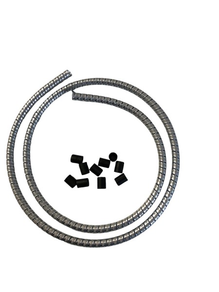 09103 Reflex-Spiralhülle für Bowdenzüge, Ø 6 mm x 1 Meter, silber
