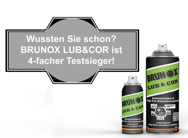 19382 LUB & COR, Schmiermittel & Korrisionsschutz, Brunox, 400 ML Spraydose