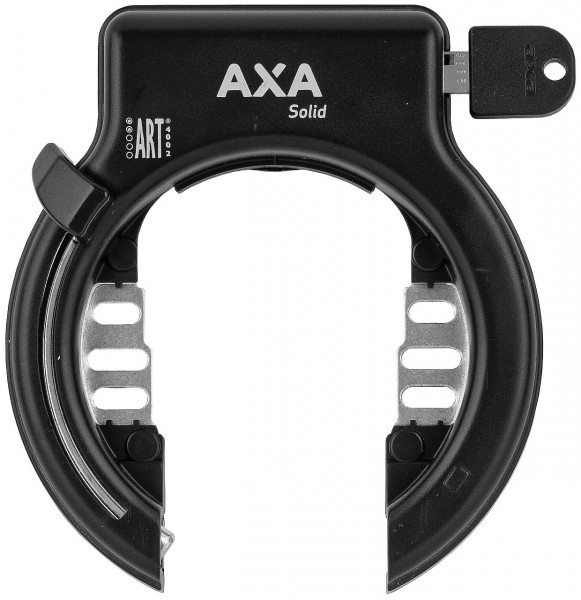 25372 Rahmenschloss AXA Solid PLUS (Einsteckvorrichtung), Rahmenbefestigung, schwarz