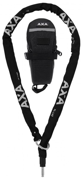 25360 AXA Einsteckkette RLC140, (5.5 x 5.5 mm) x 1400 mm, Plug Ø10 mm, inkl. Outdoor-Tasche, schwarz